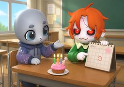 My birthday is ~.のイラスト