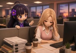 It's ~ hard.のイラスト
