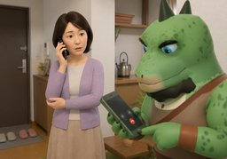 Sorry, I called the wrong number.のイラスト