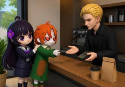 Will you be paying together?のイラスト