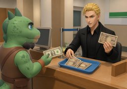 What's the exchange rate?のイラスト