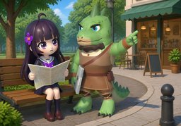 a stone's throwのイラスト