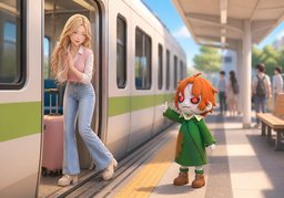 Goodbye and good luck.のイラスト
