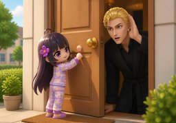 Knock, knock.のイラスト