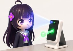 刷脸支付のイラスト