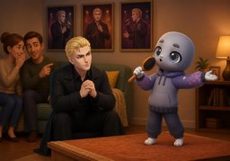 It's all in the family.のイラスト