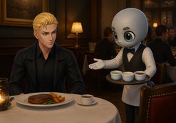 Can I get ~ on the side?のイラスト