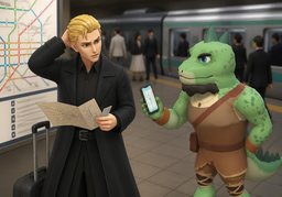 I went to the wrong ~.のイラスト