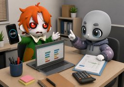 Time is money.のイラスト