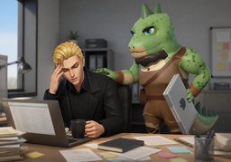 Anything going on?のイラスト