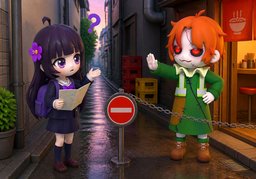 You can't pass here.のイラスト