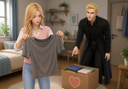 throw ~ awayのイラスト