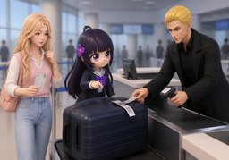 Will you check ~ in?のイラスト