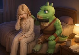 I'll be there for you.のイラスト