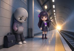 There's ~ at the end of the tunnel.のイラスト