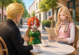 Like ~, like ~.のイラスト