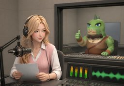 ~ read ~ on the air.のイラスト