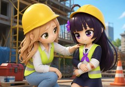 ~ was hurt on the job.のイラスト