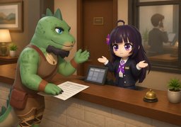 I just work here.のイラスト