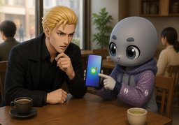 Just open ~ and see.のイラスト