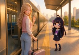 I have to say good-bye for now.のイラスト
