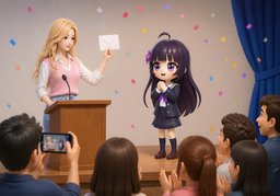 We have a winner!のイラスト