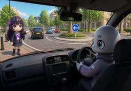 Drive on the left.のイラスト