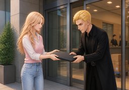 Would you drop ~ for me?のイラスト
