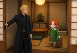 ~ is a small room.のイラスト