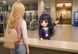 Where can I buy a ticket to ~?のイラスト