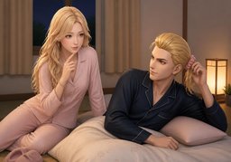 Do you sleep with ~ in your hair?のイラスト