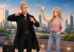 Live it up.のイラスト