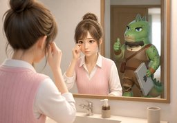 Do I still look ~?のイラスト