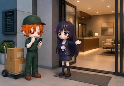 Where should I wait for ~?のイラスト