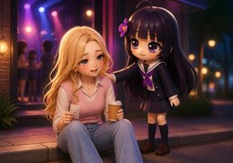 on the plus sideのイラスト