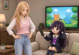 Were you playing around with ~?のイラスト