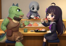 ~ like ~ because ~.のイラスト