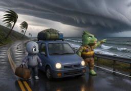 ~ is headed for ~.のイラスト