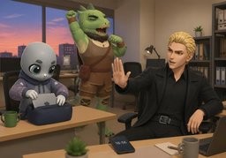 Call it a day.のイラスト