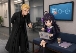 on the contraryのイラスト