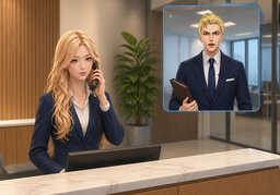 Who shall I say is calling?のイラスト