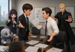 get out of handのイラスト
