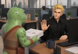 Just go about your business.のイラスト