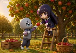 It's the harvest season for ~.のイラスト
