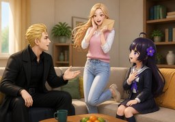 ~ over the moon.のイラスト