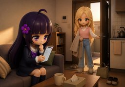 Something must have happened to ~.のイラスト