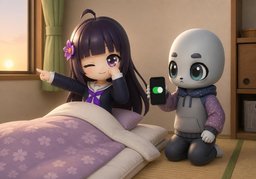 ~ will wake you up.のイラスト