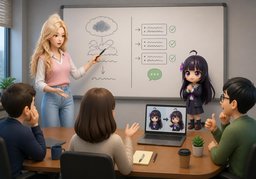 Ask a ~ question, get a ~ answer.のイラスト