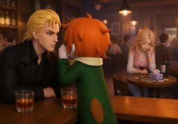 drinking ~ to get over ~のイラスト