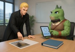 You make a valid point about ~.のイラスト